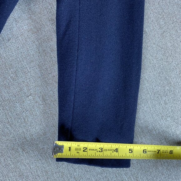 Chaus Petite Blazer Tops Women's Size 12 100% Wool Blue 3 Button Blazer - Picture 10 of 14